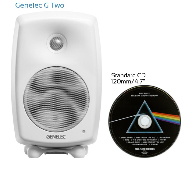 Genelec G Two Real Life Body Size Comparison