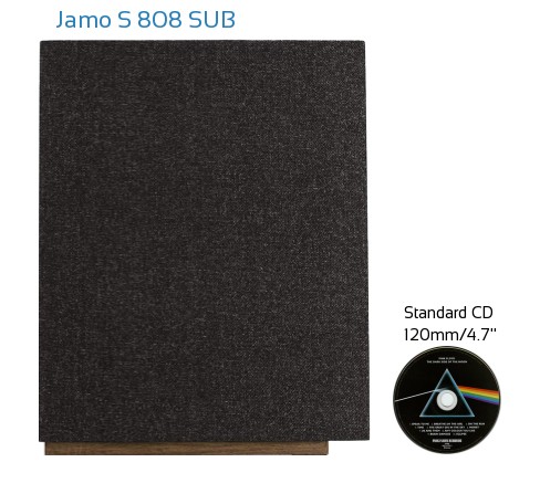 Jamo S 808 SUB Real Life Body Size Comparison