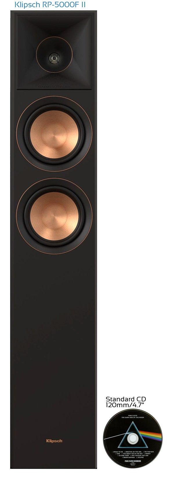 Klipsch RP-5000F II Real Life Body Size Comparison