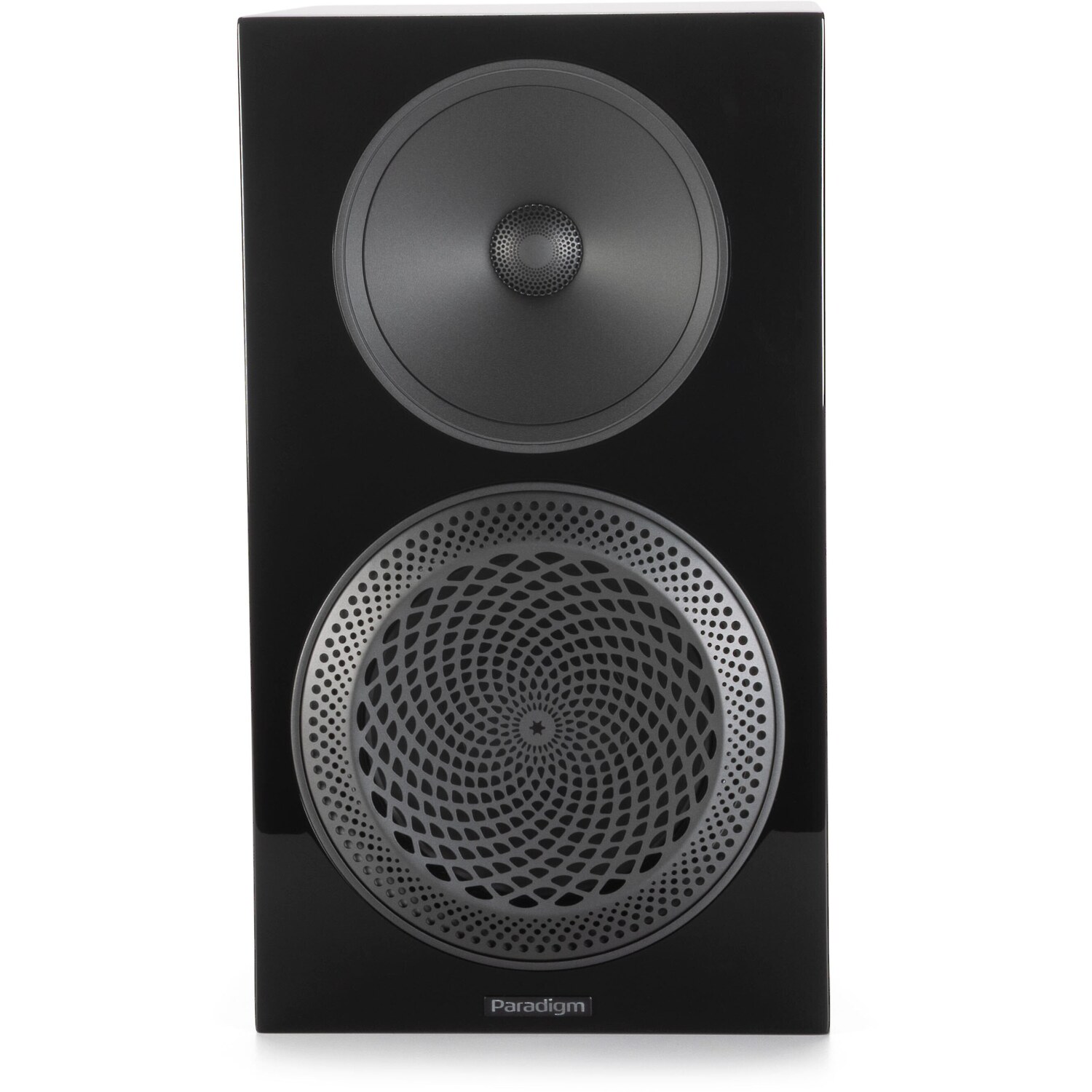 Paradigm Premier 220B v2 from the front with the tweeter waveguide above the woofer