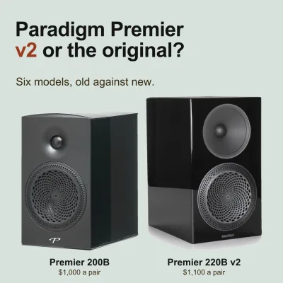 Paradigm Premier 200B and Premier 220B v2 drawn to scale