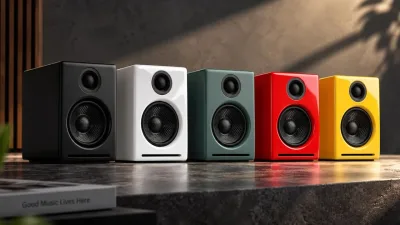 The Audioengine A2+ Gen 3 in its five finishes