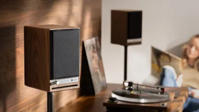 The Audioengine HD4 Next Gen in walnut, 429 dollars a pair