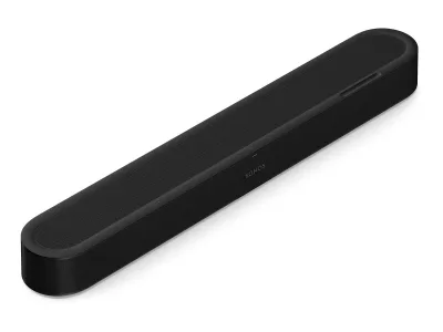 The Sonos Beam Ultra in black, 750 mm wide and 65 mm tall