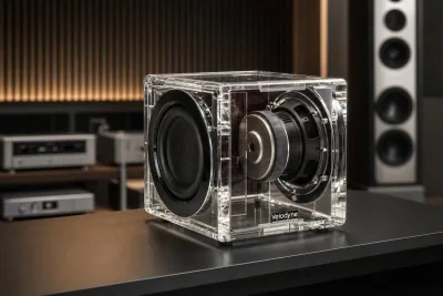 Velodyne MiniVee X Acryl transparent cabinet