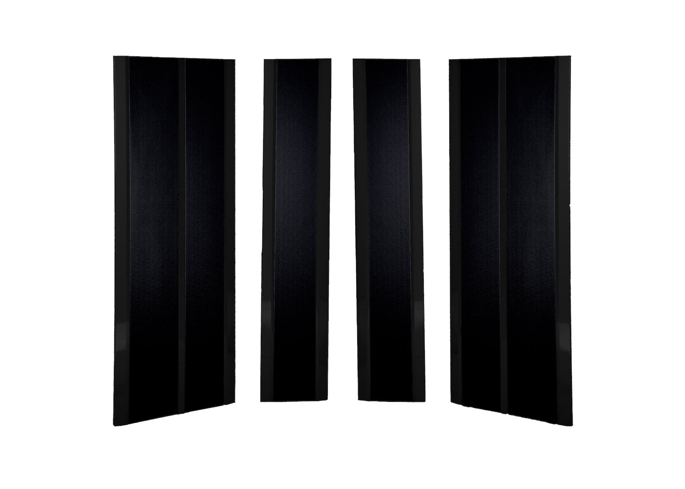 Magnepan 30.7, two panels per side: a bass panel and a separate midrange and ribbon tweeter panel, $44,995 a pair