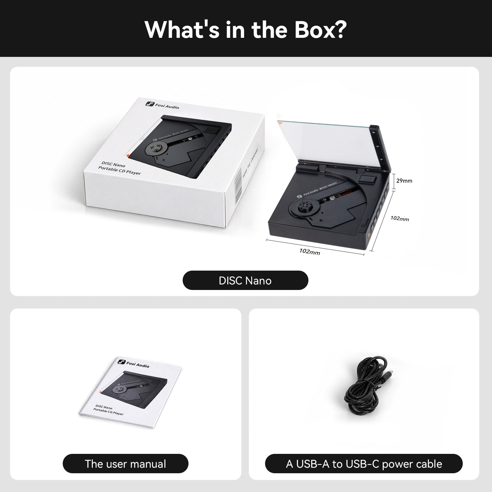 What comes in the DISC Nano box
