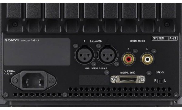 Sony Signature Series SA-Z1 Connections